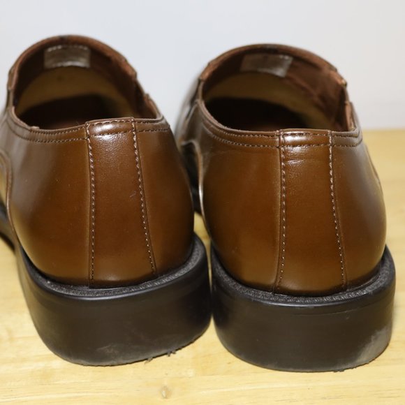 Mens Protocol Sz: 8M Brown Leather Loafer Slip On Shoe - Picture 6 of 8